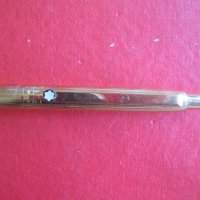 Уникален позлатен химикал химикалка Монтбланк, снимка 2 - Колекции - 33803019