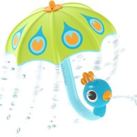 Yookidoo Fill N Rain Bath Toy - Интерактивна игра за вана с паун чадър за бебета и малки деца, зелен, снимка 1 - Образователни игри - 44200416
