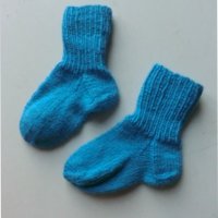 сини плетени чорапи ходило 14, конч 13, снимка 2 - Чорапи - 39295004