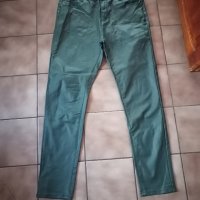 Дамски панталон еко кожа зелен xl, снимка 2 - Панталони - 35899216