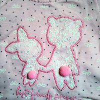 Сет от 2 части за бебе момиче в розово и сиво, снимка 4 - Комплекти за бебе - 34470475