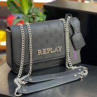 Черна чанта  Replay код Br309, снимка 1 - Чанти - 36010904