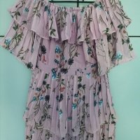 Прекрасна лилава рокля тип солей, снимка 3 - Рокли - 41340037