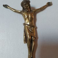 Стар метален кръст , Исус Христос 12х11см, снимка 4 - Други ценни предмети - 41394245