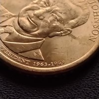Възпоменателна монета 1 долар LYNDON B. JOHNSON 36 президент на САЩ (1963-1969) за КОЛЕКЦИЯ 37756, снимка 5 - Нумизматика и бонистика - 40765060