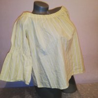 Блуза с паднали ръкави р-р Л, памучна, снимка 5 - Потници - 36016543