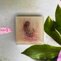 Ръчно изработен ароматен сапун "Момиче с букет", подарък за рожден ден, за имен ден, снимка 13 - Козметика за тяло - 39712928