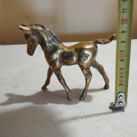 месингова статуетка-кон, снимка 3 - Други ценни предмети - 41497598