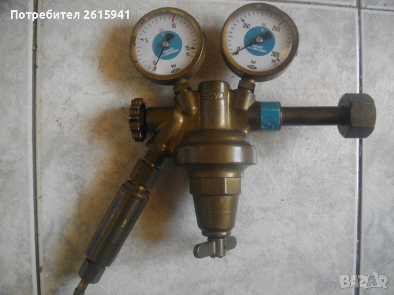 Редуцир Вентил За Кислород-За Оксижен/Оксиженна Горелка Резак-Старо Профи Качество-EWO-0-315 bar, снимка 1