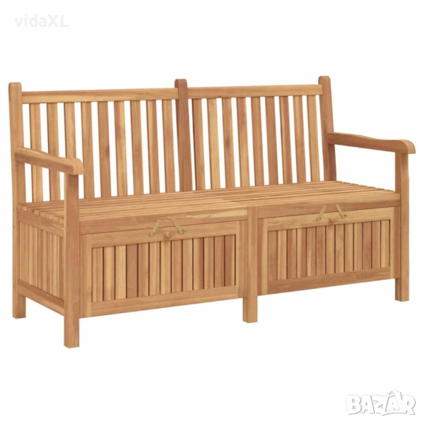 vidaXL Градинска Пейка за Съхранение Кафяво 150 x 60 x 90 см(SKU: 42001960), снимка 1