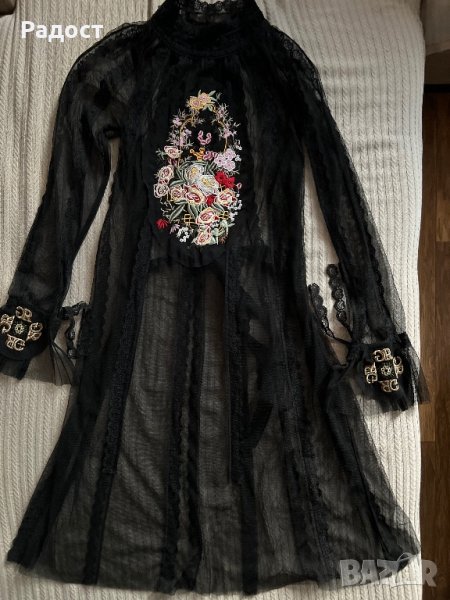 Ефектна рокля с бродерия., снимка 1