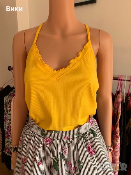 Жълт потник в размер Л, снимка 1