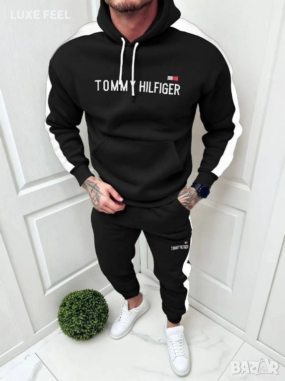 Мъжки Ватиран Комплект - лого Бродирано ⚜️ Tommy Hilfiger , снимка 1