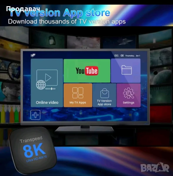 Tv Box Transpeed 4ram 64gb , снимка 1