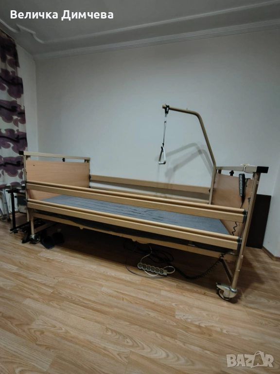 Продавам немско електрическо болнично легло+подаръци., снимка 1