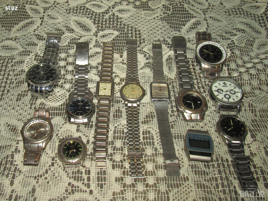Ръчни кварцови часовници възстановяване, или за части, сет 12 бр., снимка 1