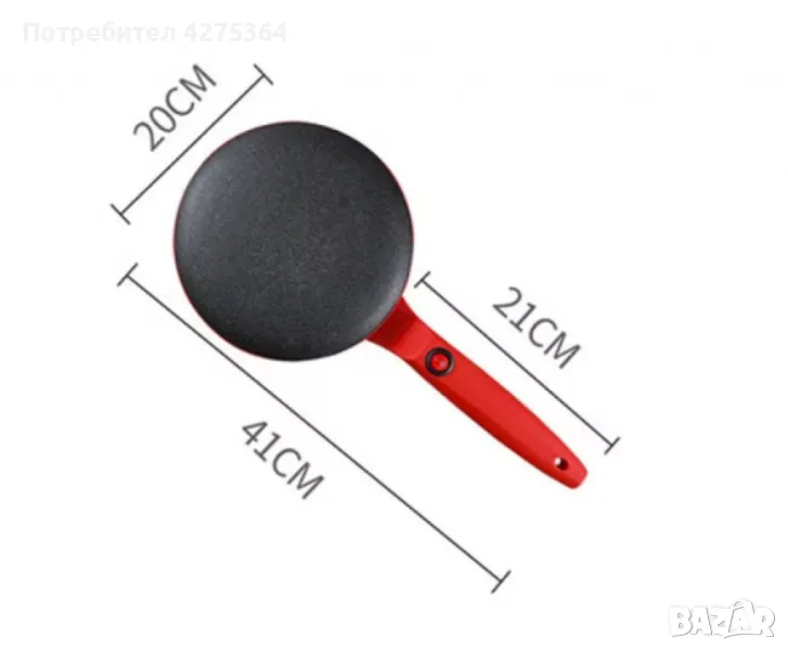 Електрически тиган за палачинки и пролетни рулца, снимка 1