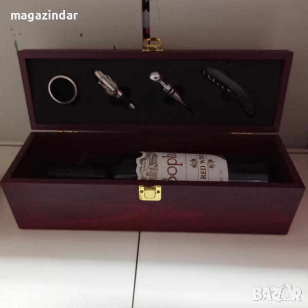 Кутия за вино с аксесоари, снимка 1