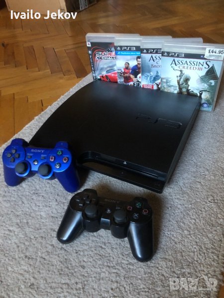 PlayStation 3 - 2 Джойстика и 4 Игри, снимка 1