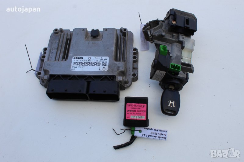 Компютър и контактен ключ Хонда акорд 7 2.2 и-цтди 140кс комби 04г Honda accord 7 2.2i-ctdi 140hp 20, снимка 1