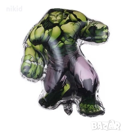 Цял ръст голям Хълк Hulk фолиев балон хелий въздух парти рожден ден, снимка 1
