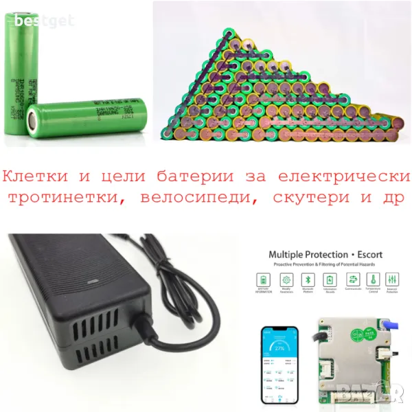 Li-ion клетки и батерии за тротинетки, колела и скутери Samsung и др., снимка 1