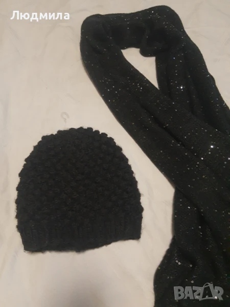 Комплекти,шапка с шал,ръчно плетени,вълна, снимка 1