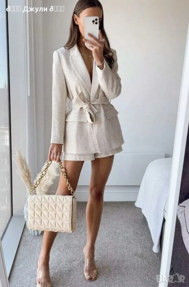 Ленено сако/ блейзър на Zara, снимка 1