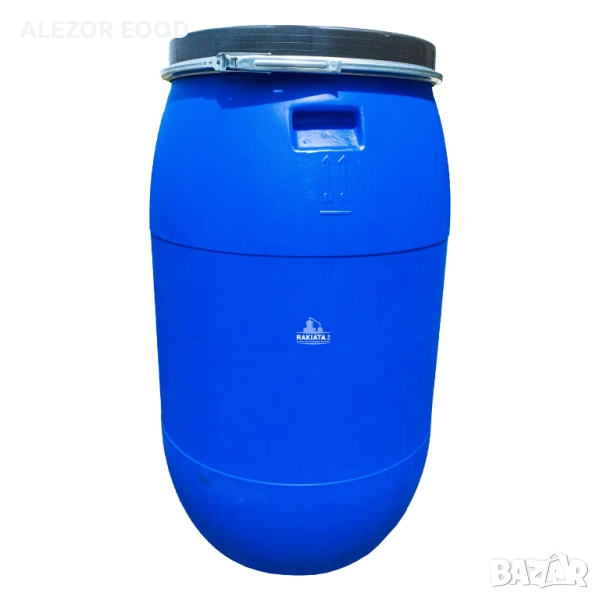 Бидон 150 л с обръч – за вино, ракия и храни, снимка 1