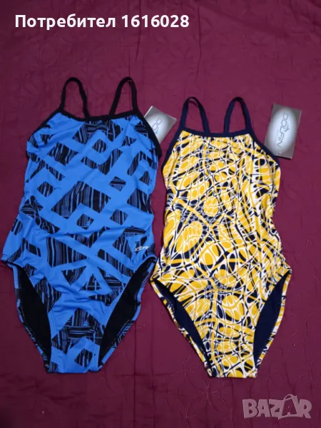 Цели бански костюми DOLFIN UPF50+ за момиче 9 - 14 г., снимка 1