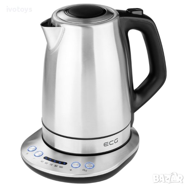 Кана за вода ECG RK 1791, 1850–2200W , 1,7л, Сив/Черен, снимка 1