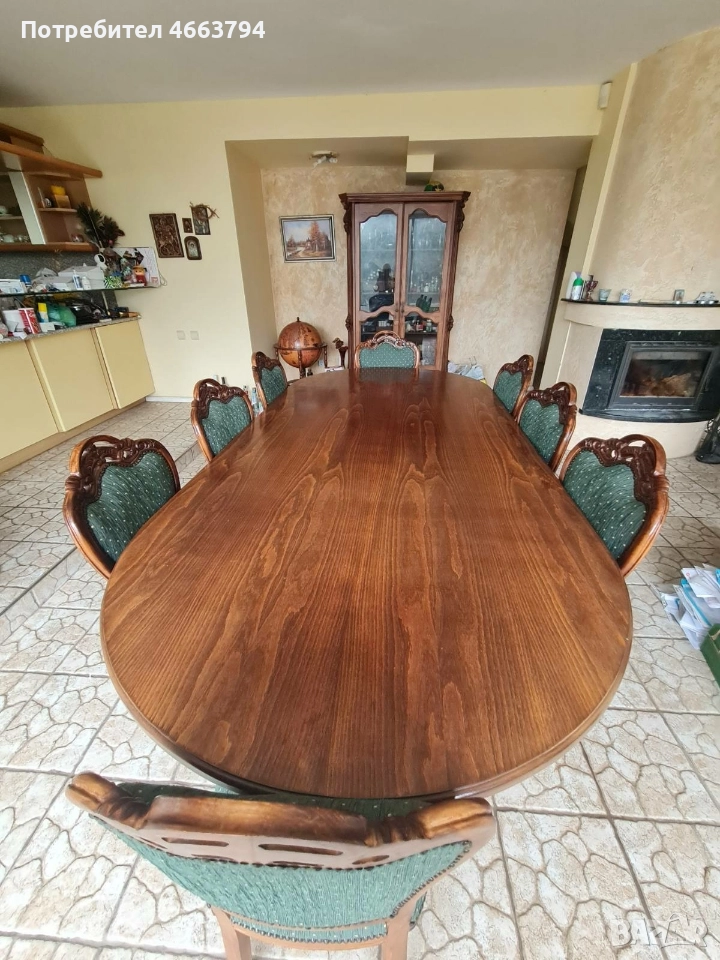 Маса+10 стола, снимка 1