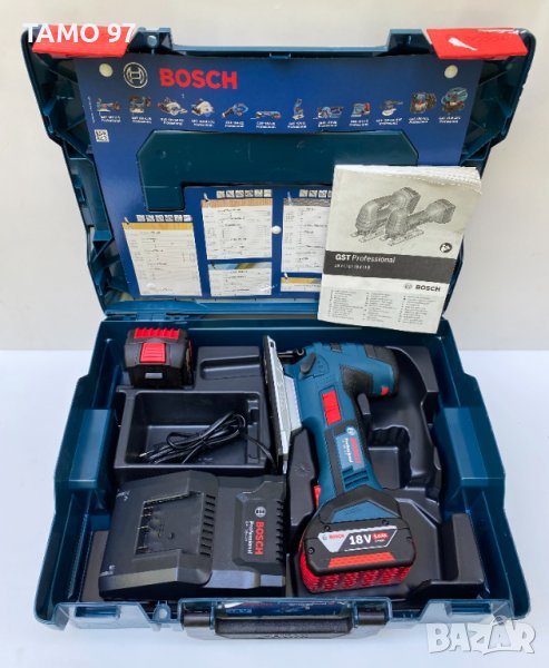 BOSCH GST 18V-Li S - Акумулаторен прободен трион 2x18V 5.0Ah, снимка 1