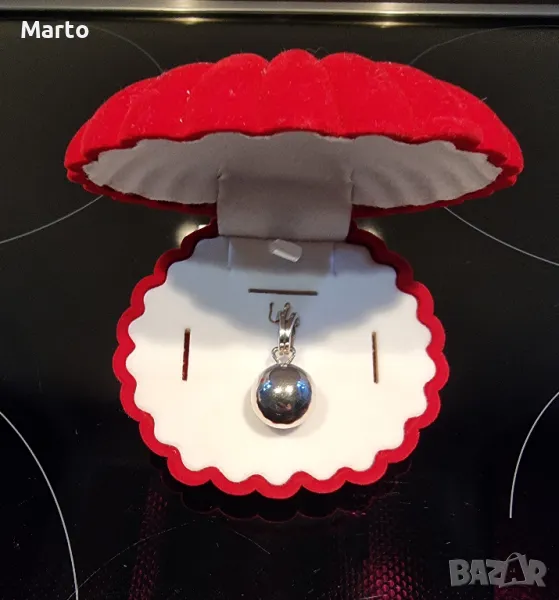 Сребърна висулка сфера (топче). Проба 925., снимка 1
