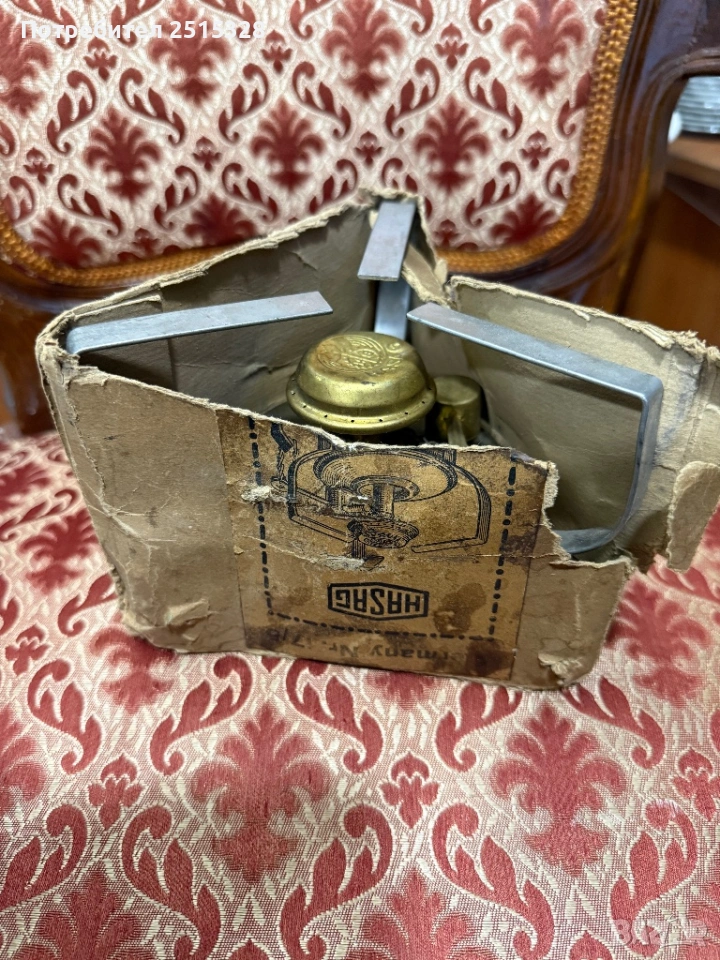 старинен немски бензинов котлон, снимка 1