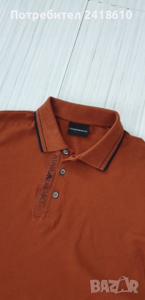 Emporio Armani Pique Cotton Mens Size М ОРИГИНАЛ! Мъжка Тениска!, снимка 1