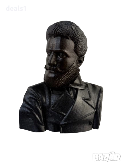 3D Print Уникална декоративна фигура бюст на Христо Ботев, снимка 1