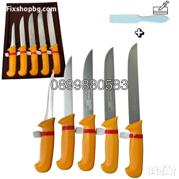 Комплект професионални месарски ножове  , 5 броя STAHLMAYER Exclusive  + подарък, снимка 1