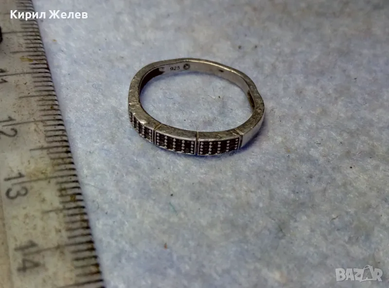 SWAROVSKI СКЪПОЦЕНЕН СРЕБЪРЕН ПРЪСТЕН СРЕБРО 925 с ЩЕМПЕЛ ЛЕБЕД на СВАРОВСКИ 47530, снимка 1