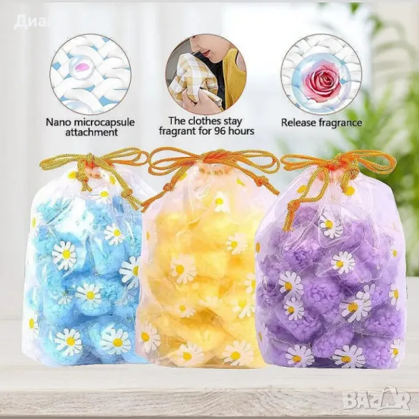 Ароматизирани капсули за пране подходящи за всички видове текстил - комплект от 20 броя, снимка 1