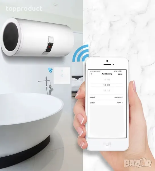 Смарт ключ за бойлер, седмичен програматор, таймер, снимка 1