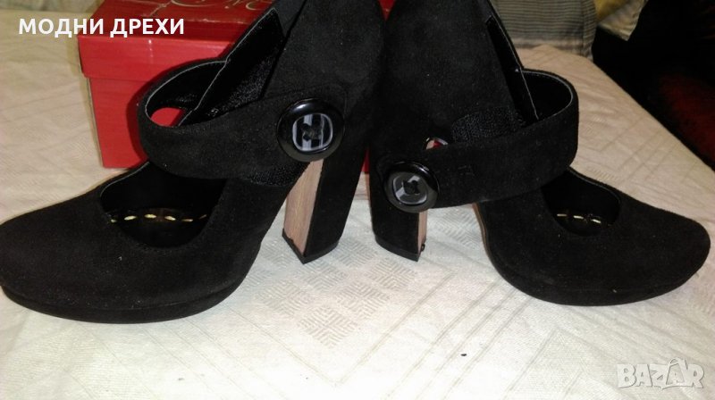 Дамски обувки на ток №35, снимка 1