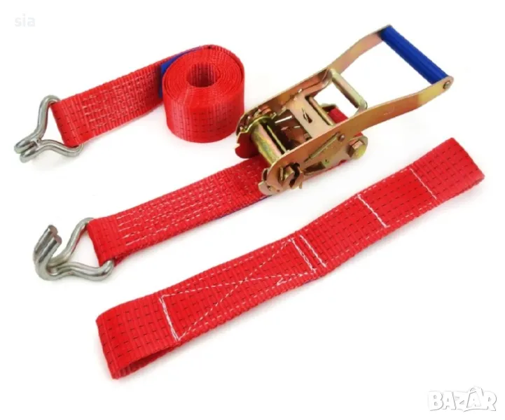  Колан притягане на големи товари, за автовоз, Транспортен колан, 5т., 50мм, 6м., снимка 1
