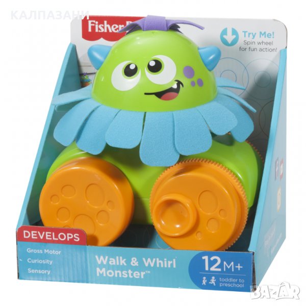 Играчка за дърпане Fisher Price FHG01, чудовище, снимка 1