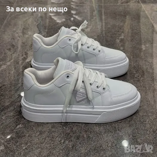 Prada Мъжки Бели Маратонки👟Мъжки Спортни Обувки В Бял Цвят Прада Код D2371, снимка 1
