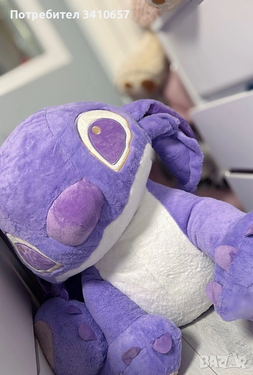 Плюшен Стич лилав 100см, снимка 1