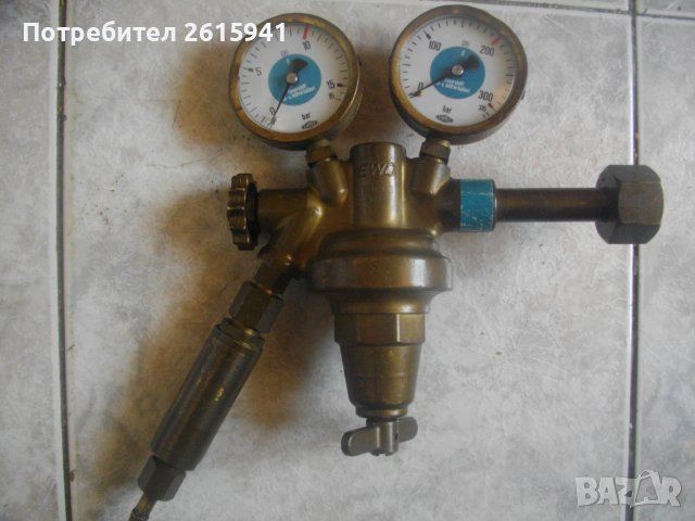 Редуцир Вентил За Кислород-За Оксижен/Оксиженна Горелка Резак-Старо Профи Качество-EWO-0-315 bar, снимка 1