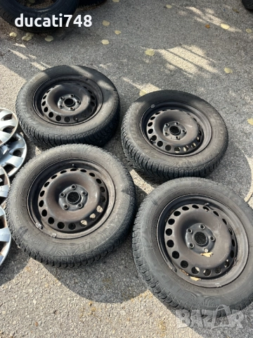 4бр. железни джанти с тасове 15" 5x112 - Skoda и VAG групата, снимка 2 - Гуми и джанти - 52065678