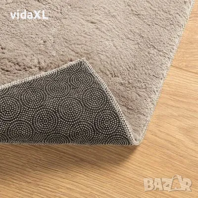 vidaXL Килим HUARTE с къс косъм, мек и миещ се, пясъчен, 140x200 см(SKU:375058), снимка 4 - Килими - 49533759