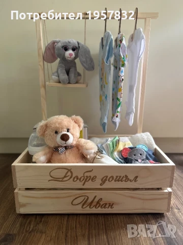 Бебешко гардеробче за изписване, кръщене, подарък, снимка 3 - Други - 50707018